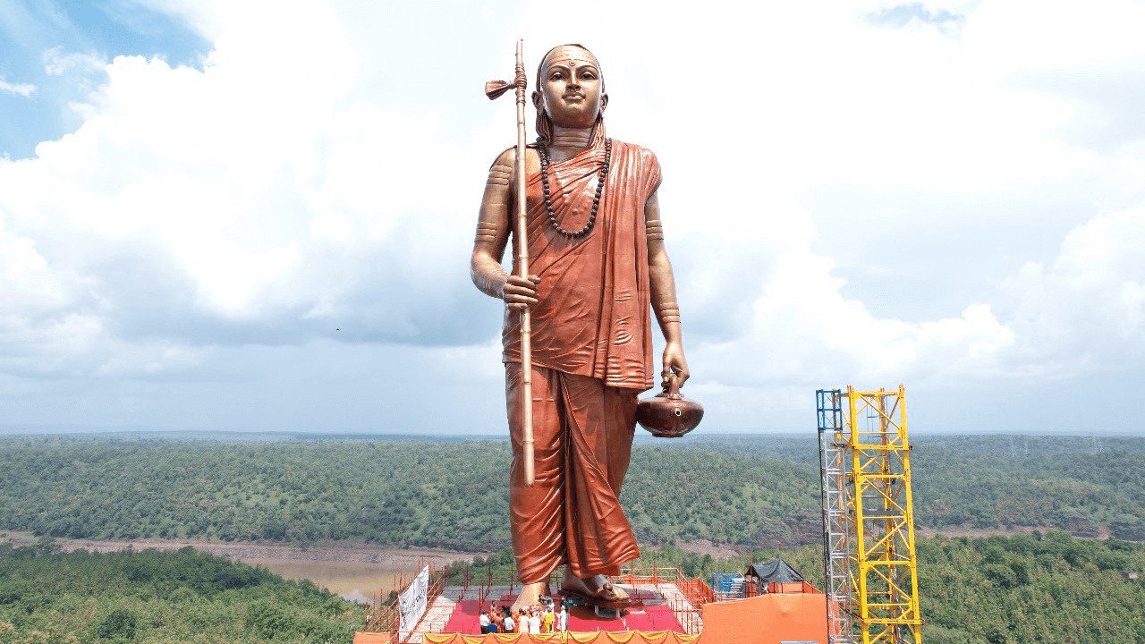 108-feet Statue of Oneness of Adi Shankaracharya at Omkareshwar