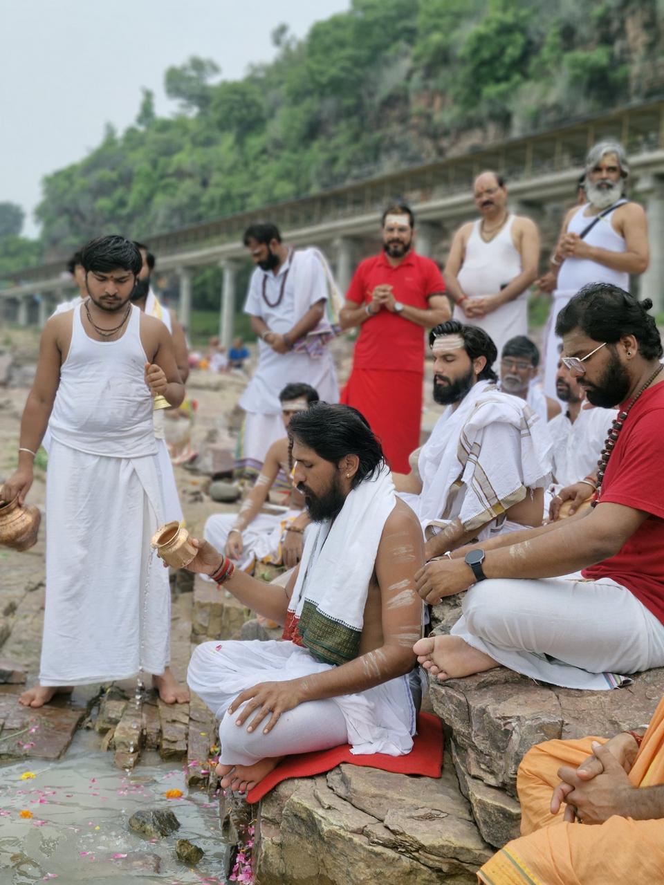 Maa Narmada ghats at Omkareshwar
