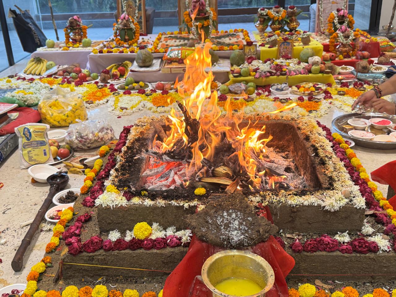 Vedic yajna and havan at Omkareshwar